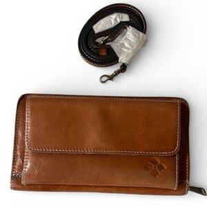 Patricia Nash Tan Leather Crossbody Bag